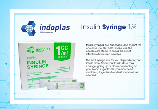Indoplas Insulin Syringe 29 G x 1/2"